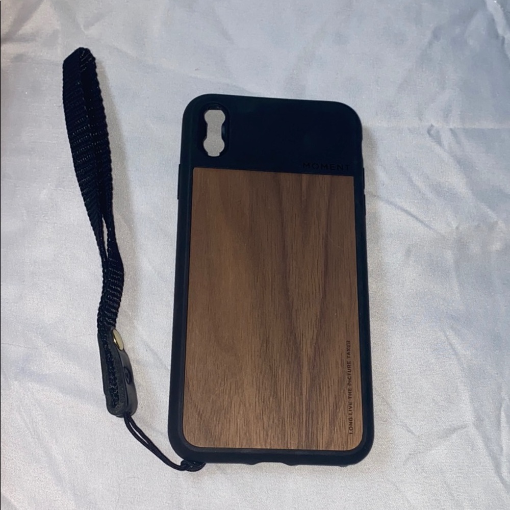 Chic wood photo iPhone case.